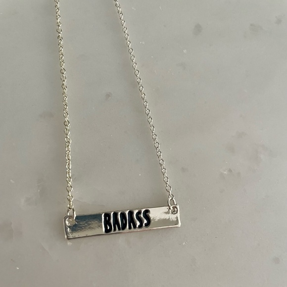 Silver Badass Necklace - Picture 2 of 3